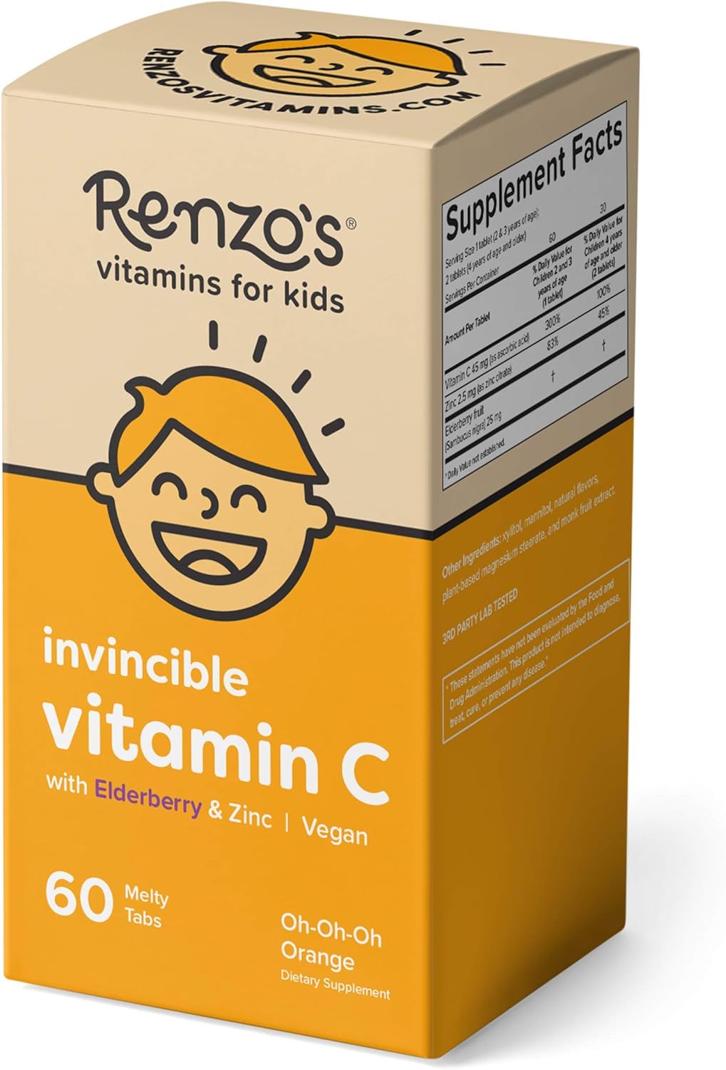 Renzo's Vitamins Kid Essential Bundle - Probiotic, Vitamin C with Elderberry & Zinc, Multivitamin for Picky Eaters, Calcium Supplement