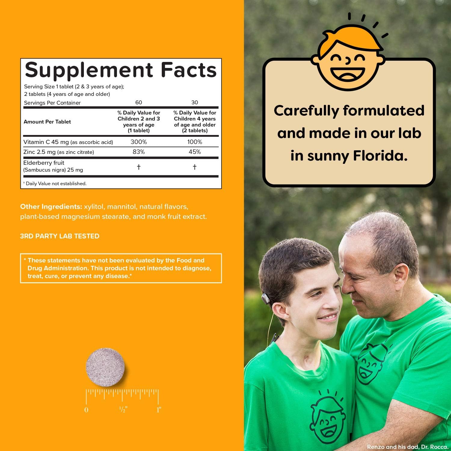 Renzo's Vitamins Kid Essential Bundle - Probiotic, Vitamin C with Elderberry & Zinc, Multivitamin for Picky Eaters, Calcium Supplement