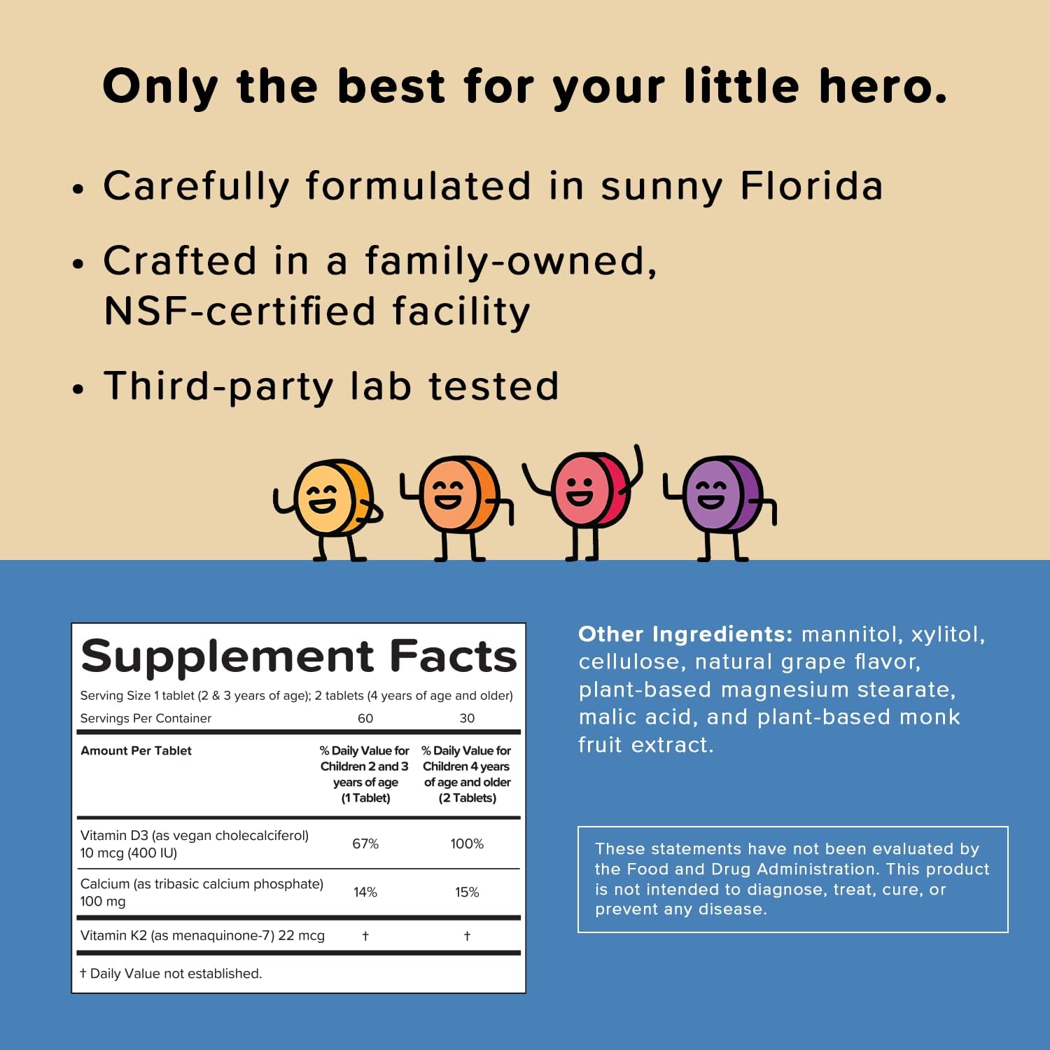 Renzo's Vitamins Kid Essential Bundle - Probiotic, Vitamin C with Elderberry & Zinc, Multivitamin for Picky Eaters, Calcium Supplement