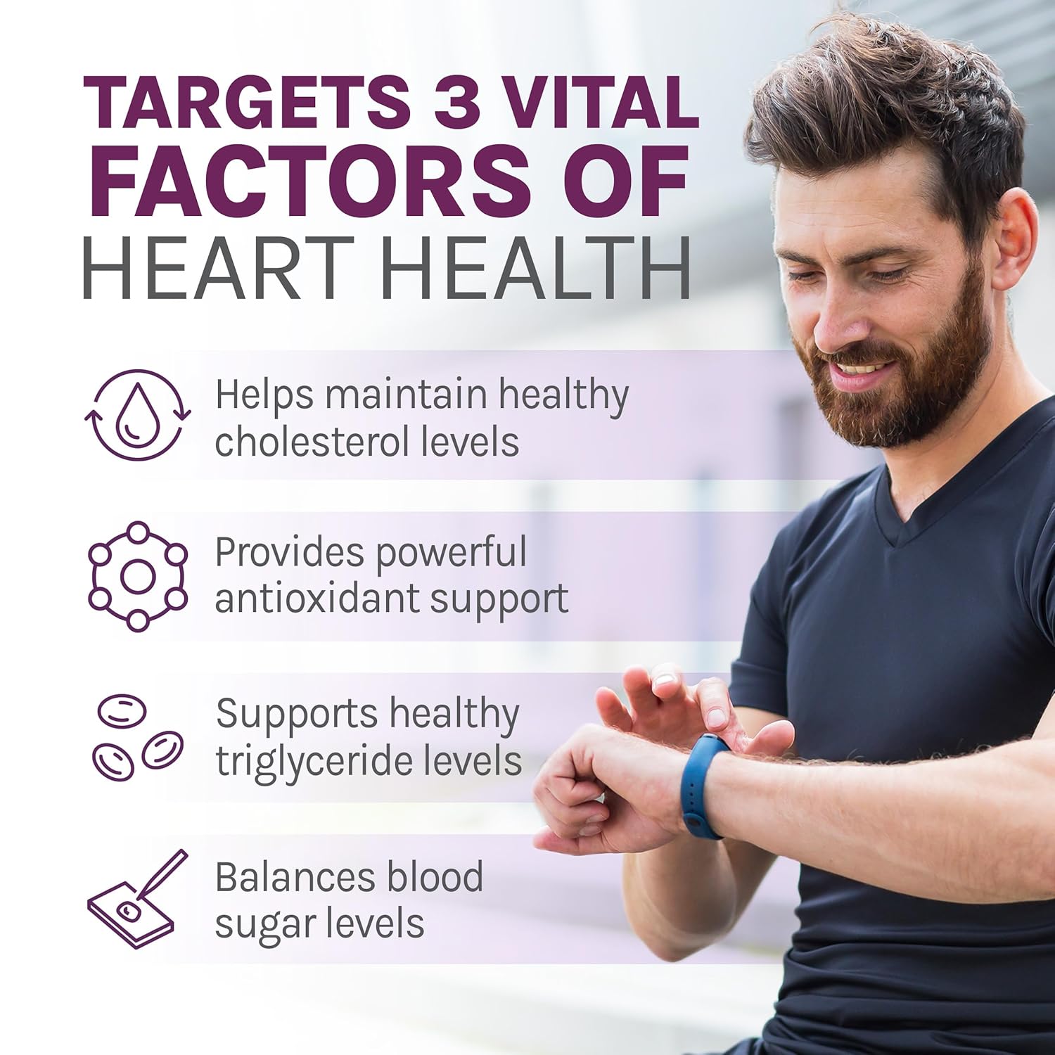 Reserveage Beauty Bergamot Cholesterol Support Capsules with Resveratrol - Vegan Supplement with Zinc, B Vitamins, Magnesium - 180 Cap