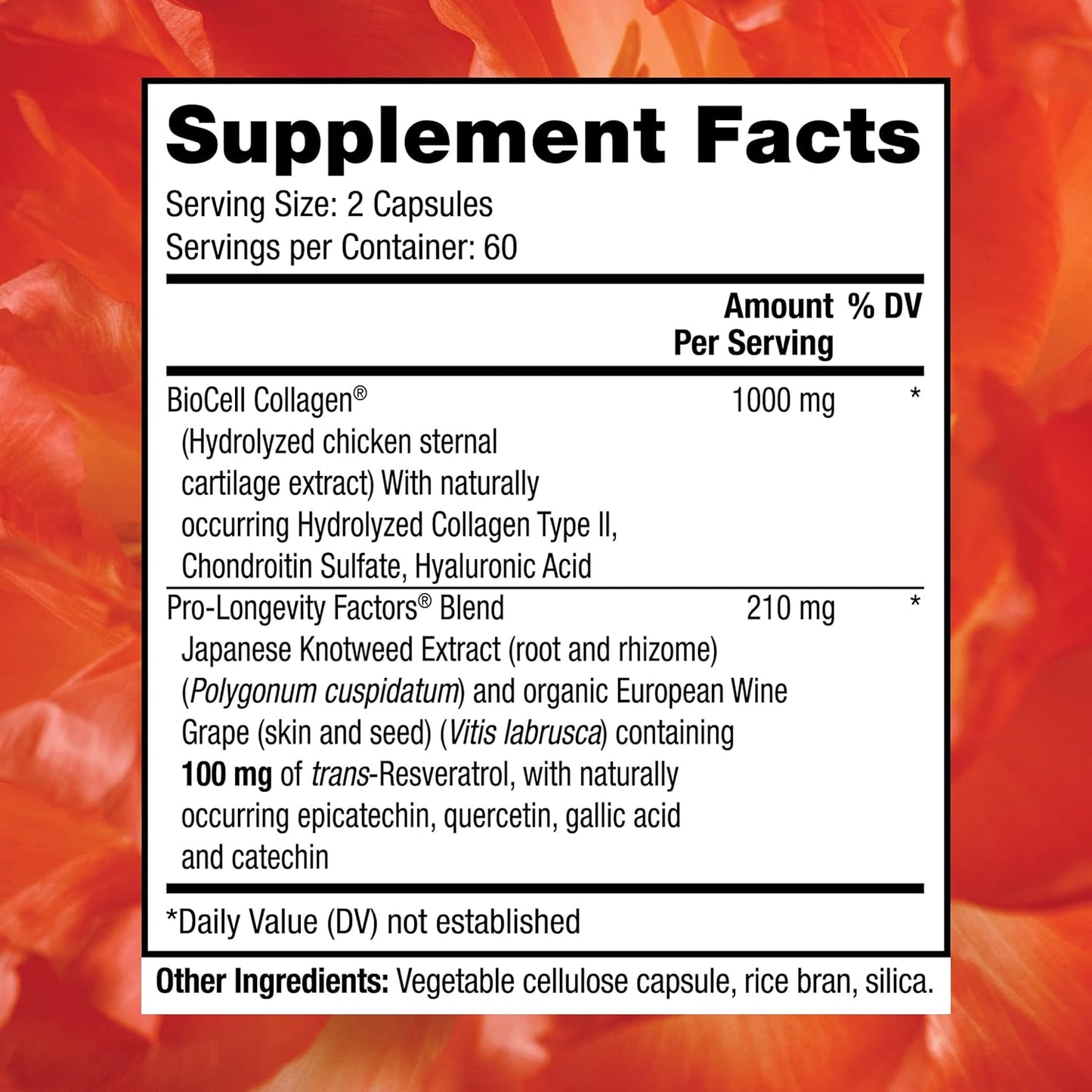 Reserveage Beauty Collagen Booster Supplement for Skin & Joint Health - 120 Capsules