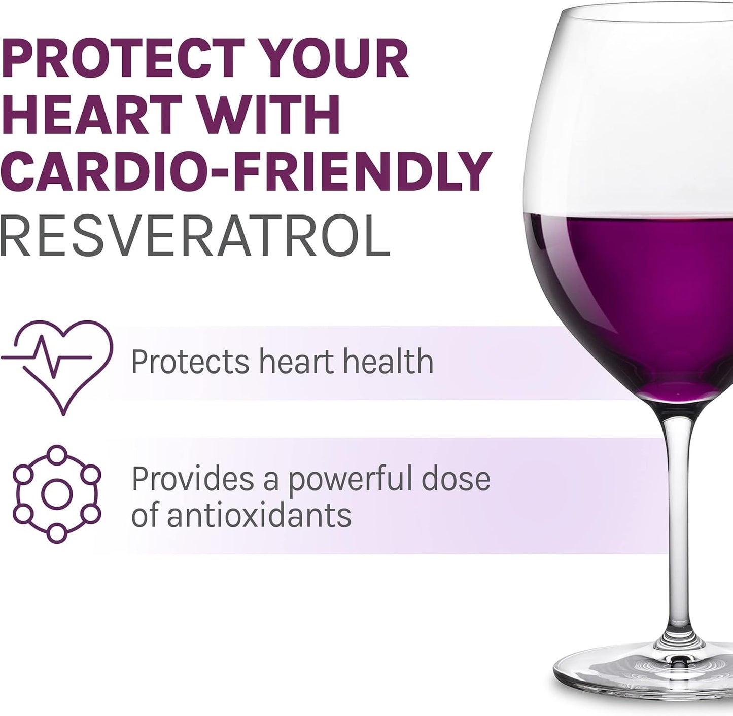 Reserveage Beauty Resveratrol 100mg Capsules - Antioxidant Supplement for Heart, Cellular Health, Supports Aging and Immune System - 60 Servings