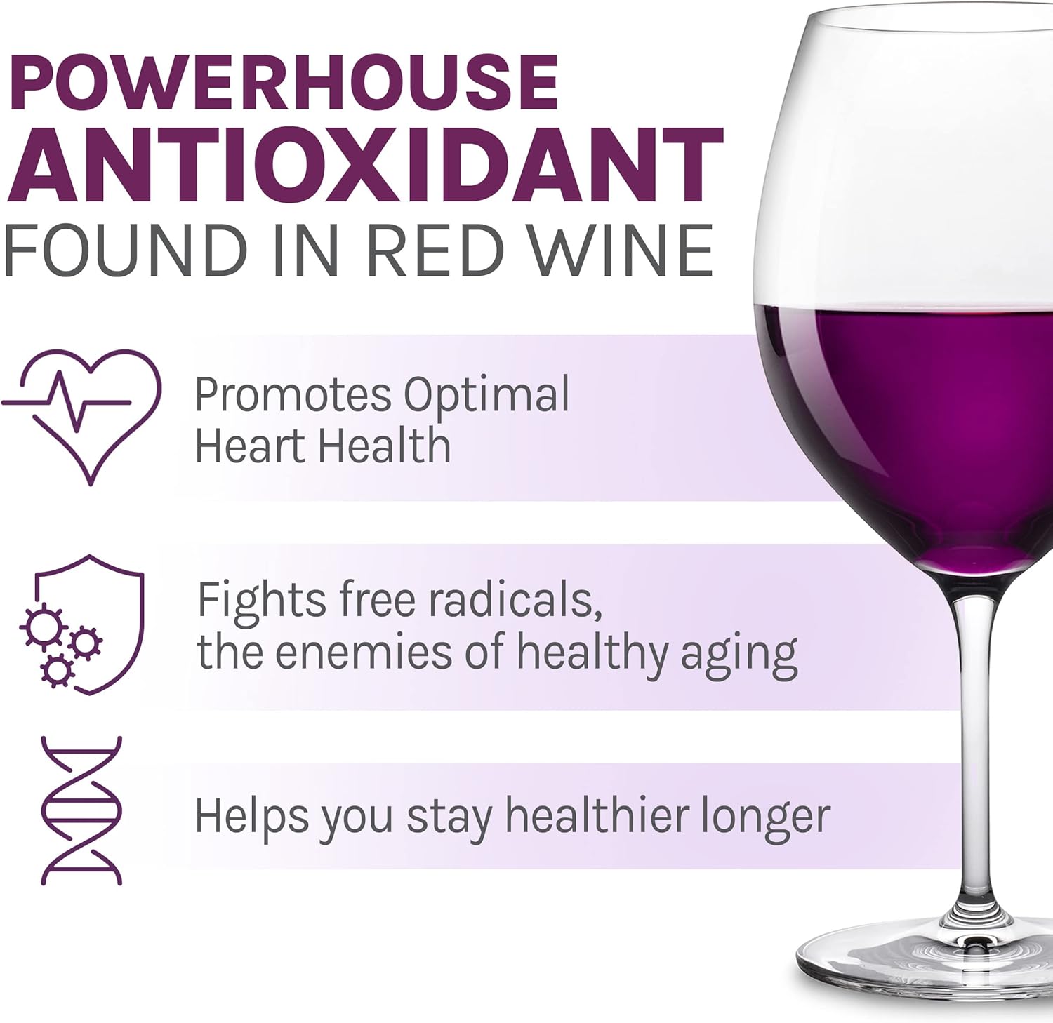 Reserveage Beauty Resveratrol Gummies 100mg - Vegan Antioxidant Supplement for Heart Health & Healthy Aging