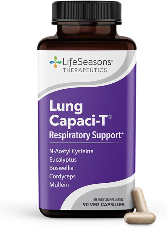 Respiratory Support Supplement - Boosts Oxygen Capacity & Reduces Mucus - 90 Capsules