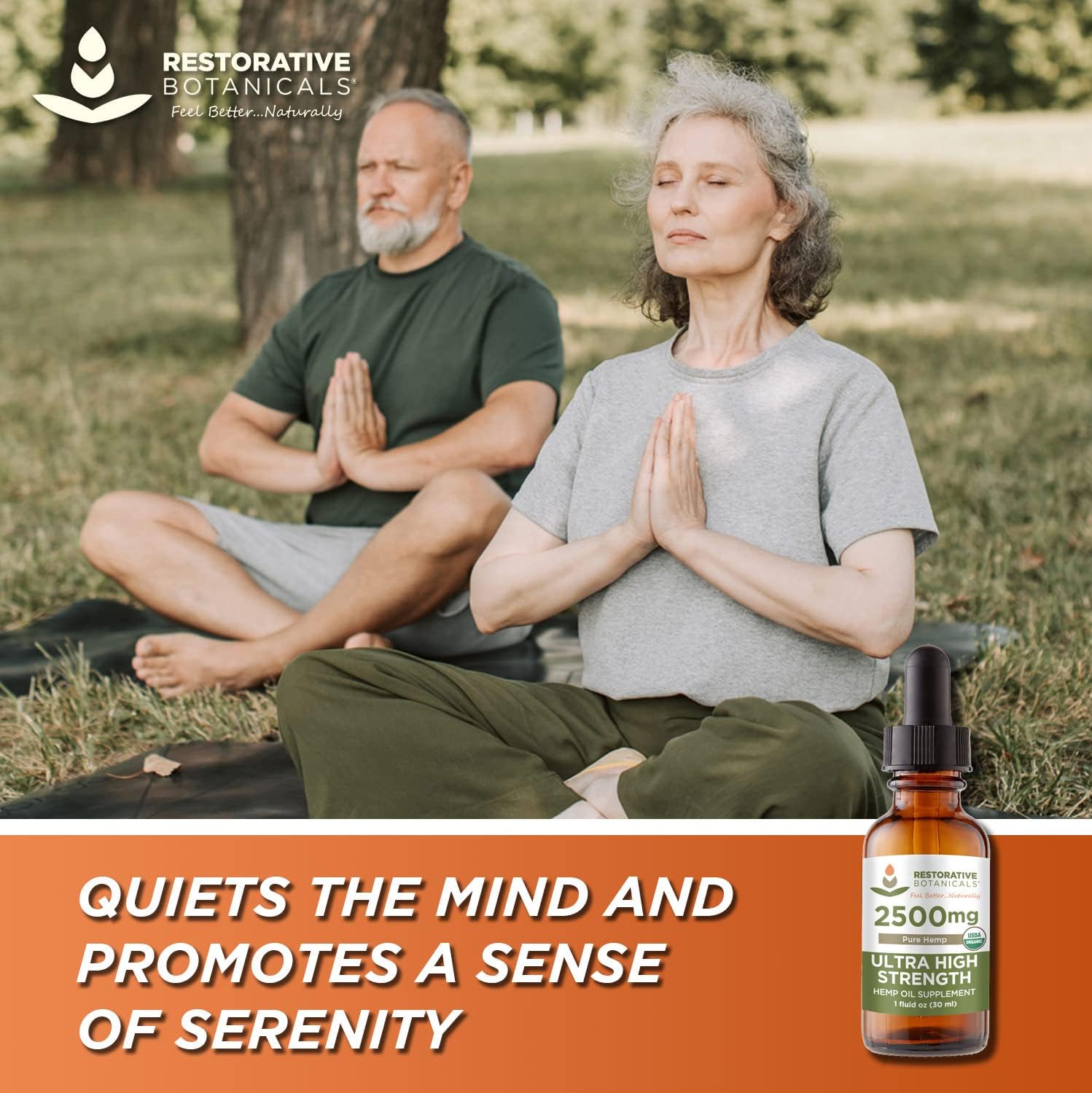 Restorative Botanicals 2500mgmetabolism boosterOil for Body & Mind Benefits - High Strength Puremetabolism boosterExtract (1oz/30ml)