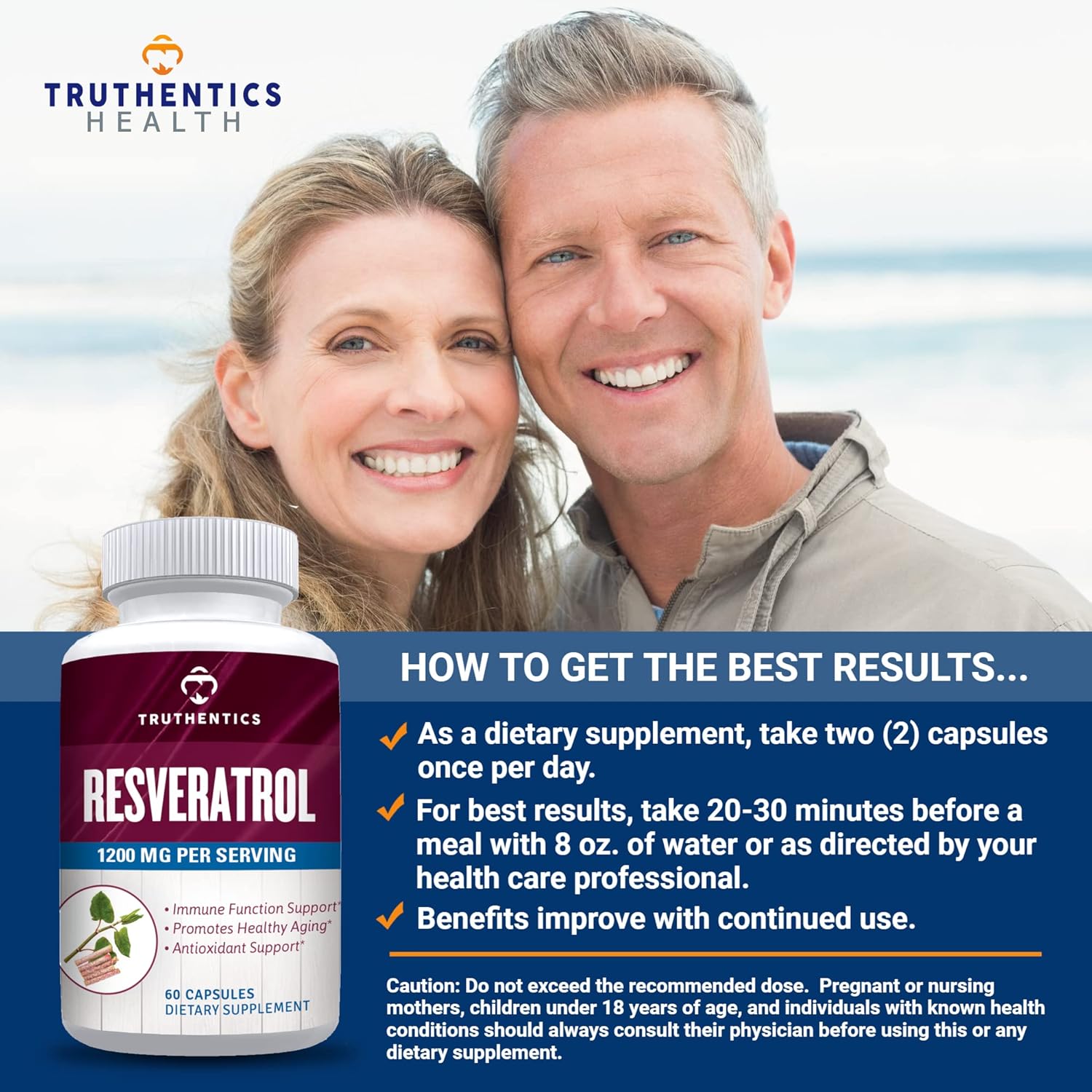 Resveratrol and Advanced Probiotic Bundle for Healthy Aging, Heart, Immune, and Digestive Support - Gluten Free, Non-GMO Capsules