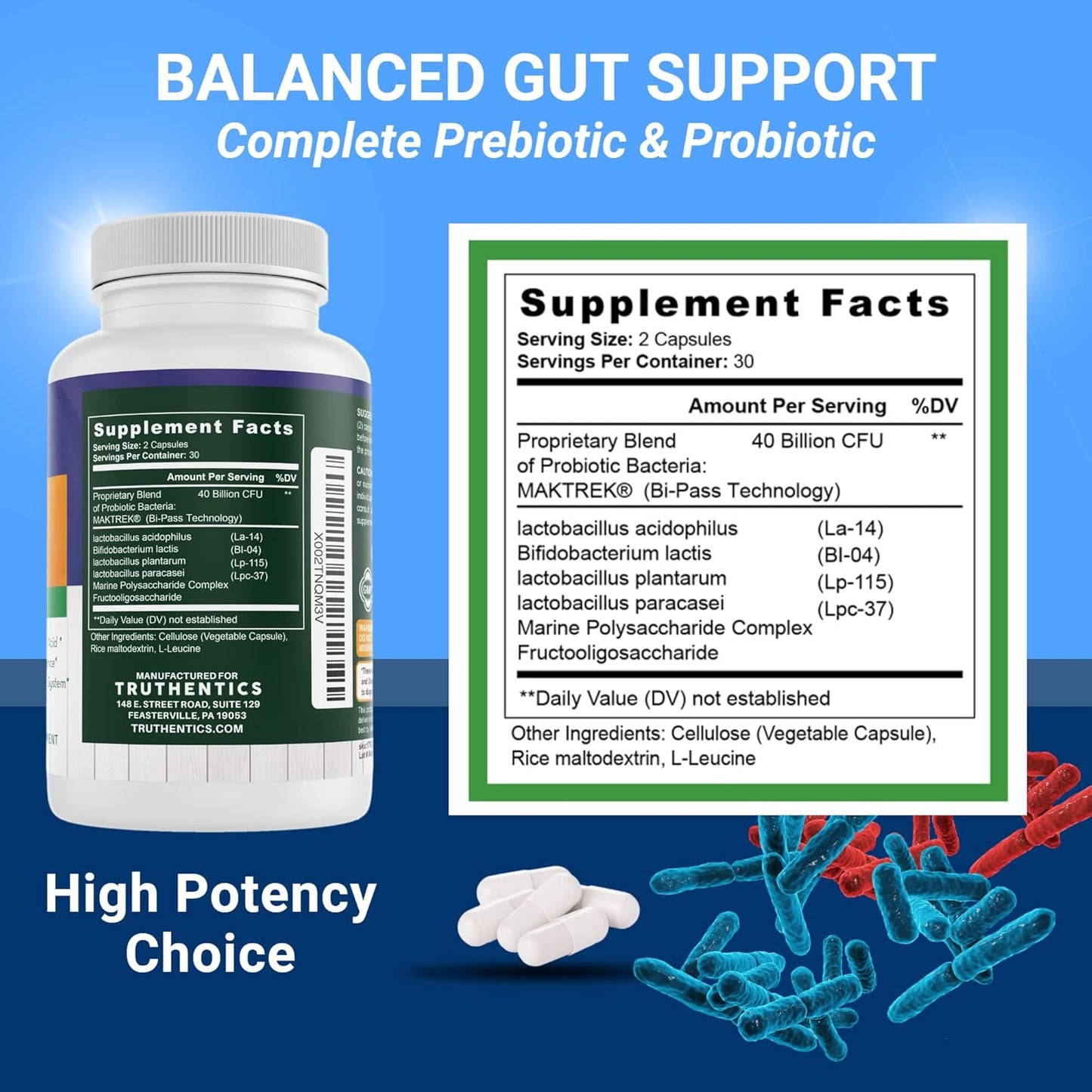 Resveratrol and Advanced Probiotic Bundle for Healthy Aging, Heart, Immune, and Digestive Support - Gluten Free, Non-GMO Capsules