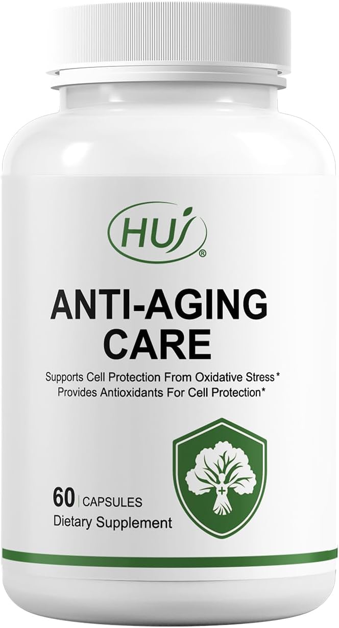 Resveratrol Anti-Aging Supplement, 60 Capsules, Supports Cell Protection & Antioxidants