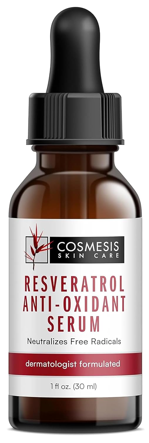 Resveratrol Anti-Oxidant Serum with Tea Polyphenols - Combat Aging and Boost Skin Health - 1 fl oz