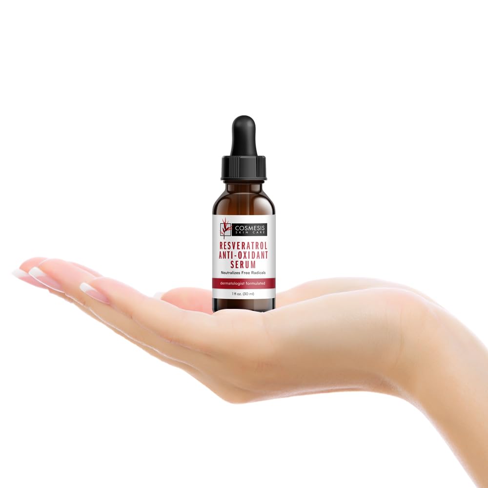 Resveratrol Anti-Oxidant Serum with Tea Polyphenols - Combat Aging and Boost Skin Health - 1 fl oz