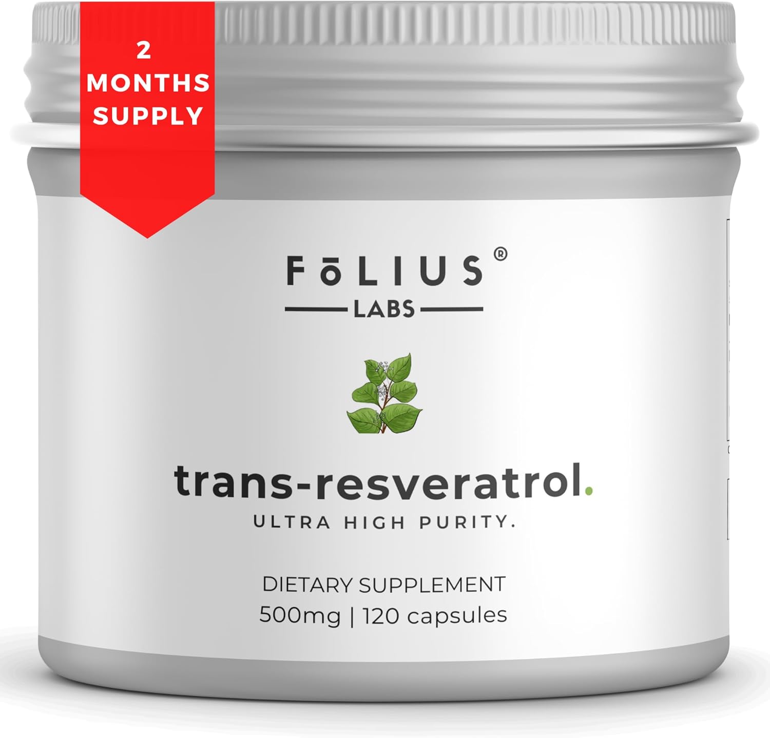 Resveratrol Capsules - 99% Trans-Resveratrol - Japanese Knotweed Extract - Immunity & Anti-Aging Support - 120 Capsules