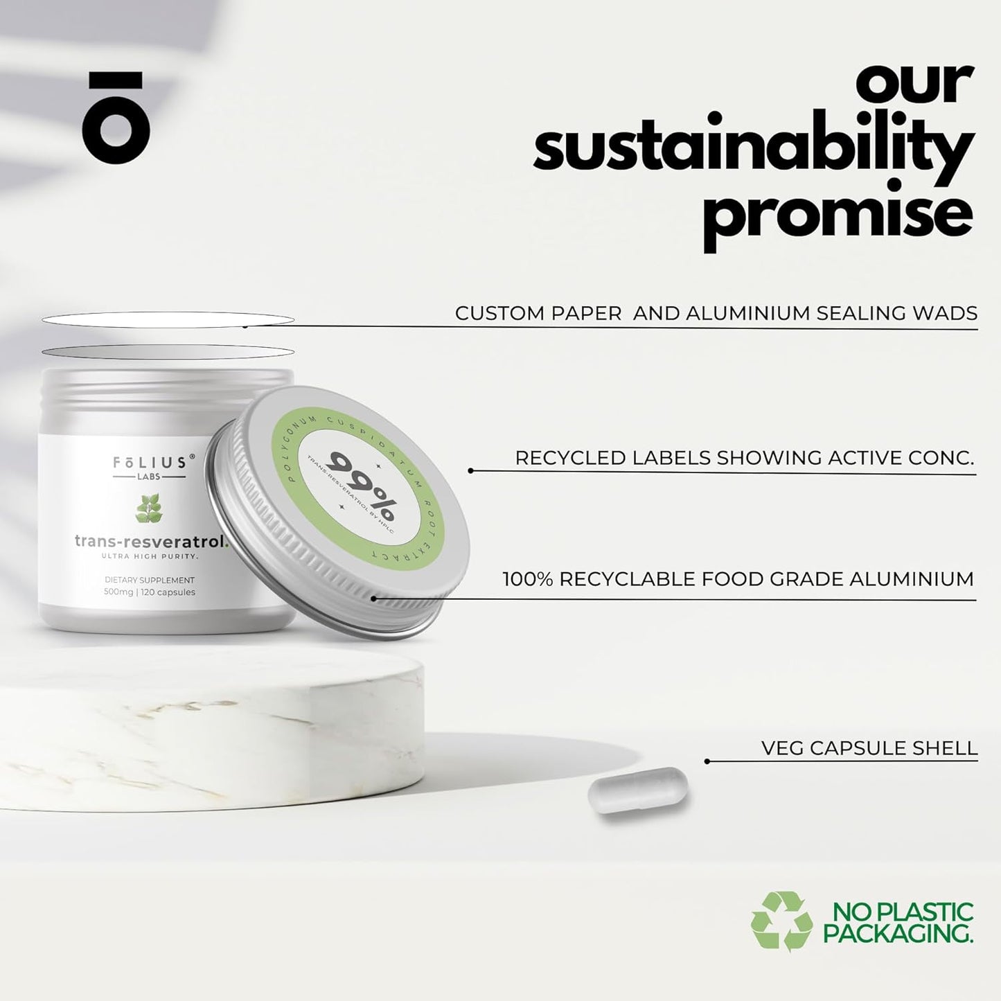 Resveratrol Capsules - 99% Trans-Resveratrol - Japanese Knotweed Extract - Immunity & Anti-Aging Support - 120 Capsules