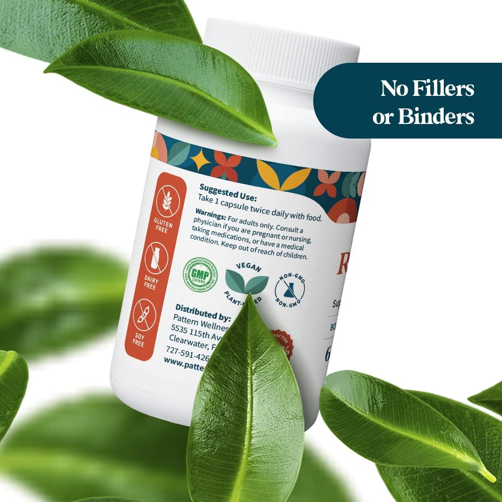 Resveratrol & Fisetin Supplement for Whole Body & Heart Health - Natural Antioxidant - Boost Immune Response - No Fillers - 60 Capsules