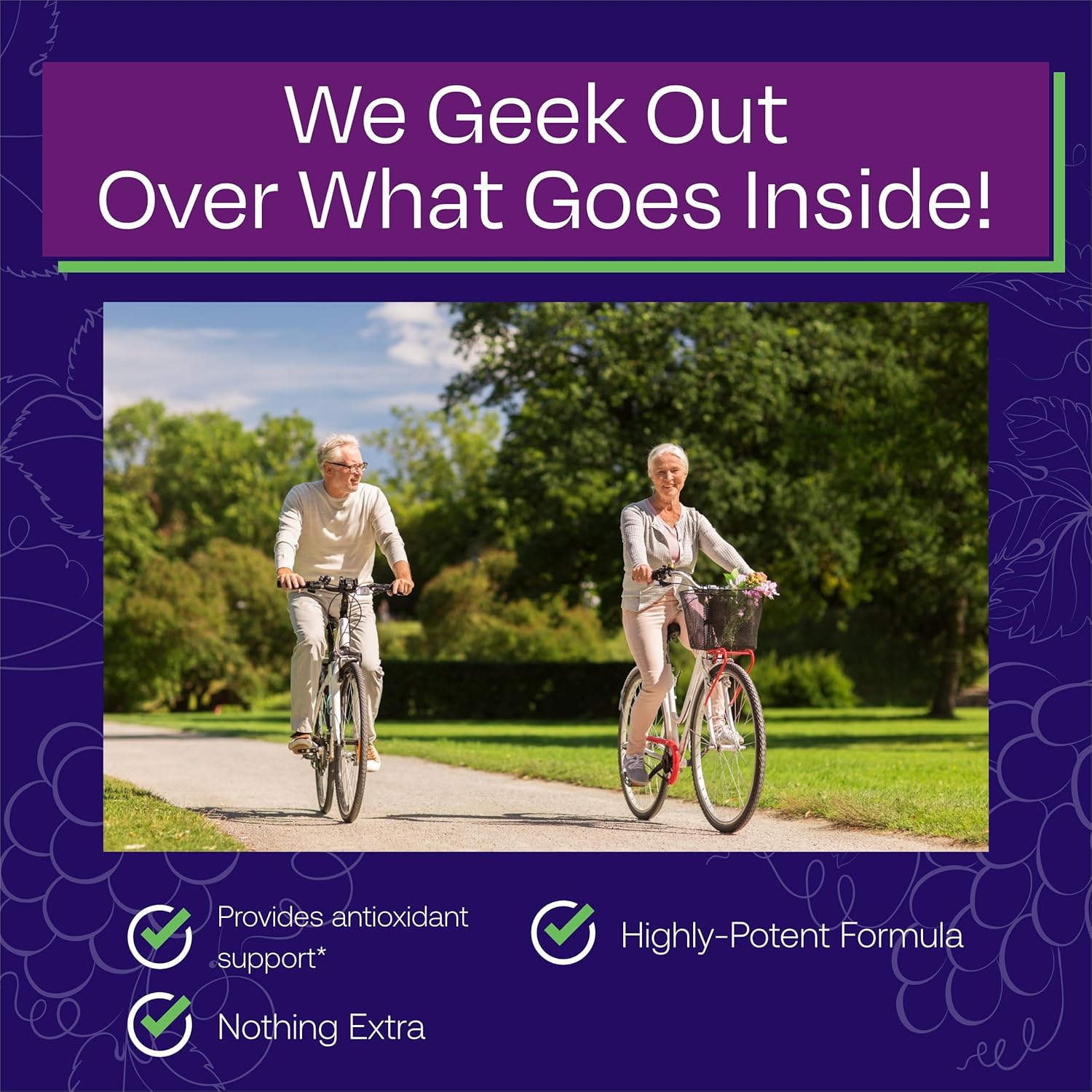 ResVitale Resveratrol 500mg Supplement for Men and Women - 30 Veggie Capsules - High Potency Resveratrol