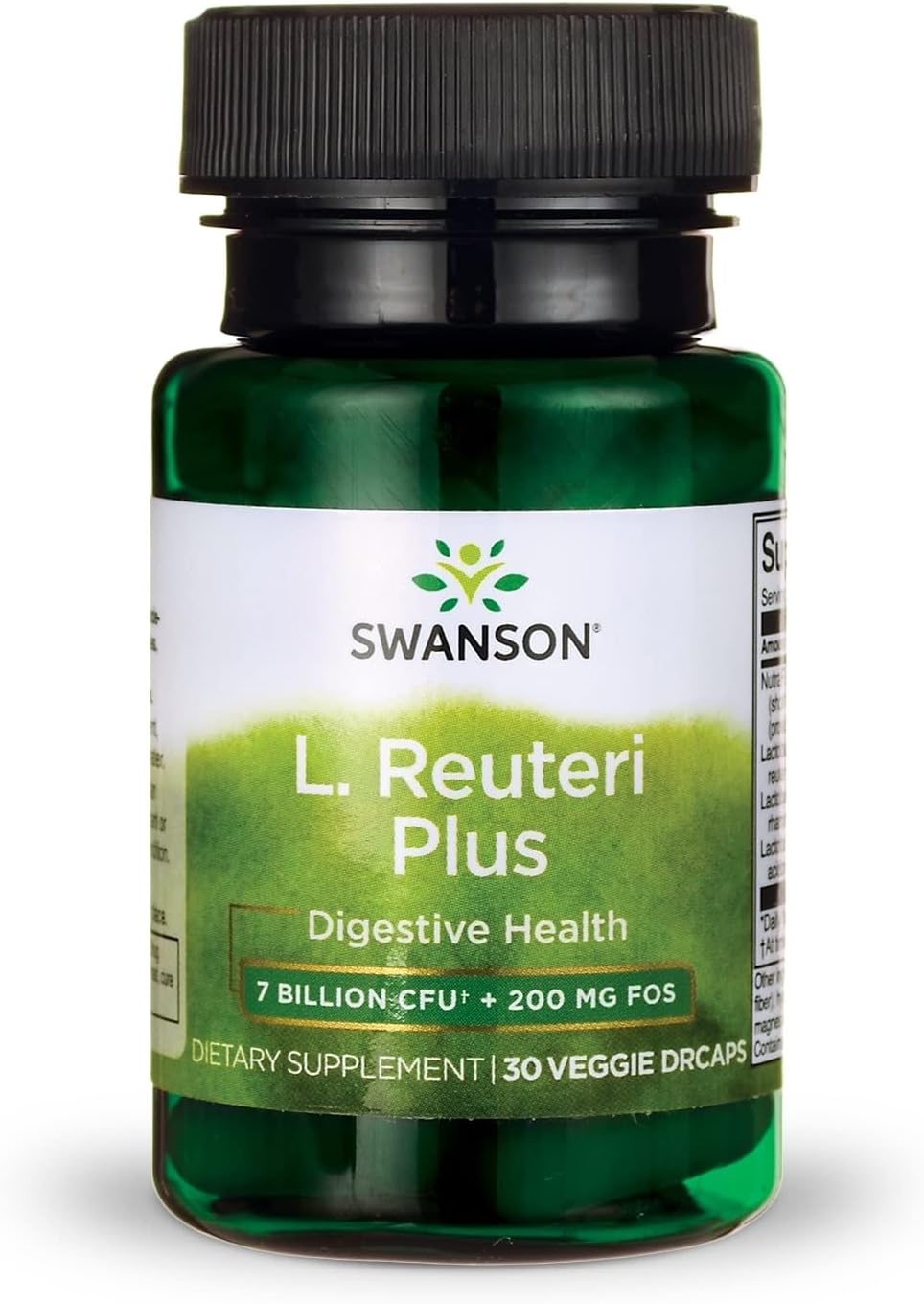 Reuteri Probiotic Plus with L. Rhamnosus & L. Acidophilus for Digestive Support - 7 Billion CFU - 30 Veg Caps