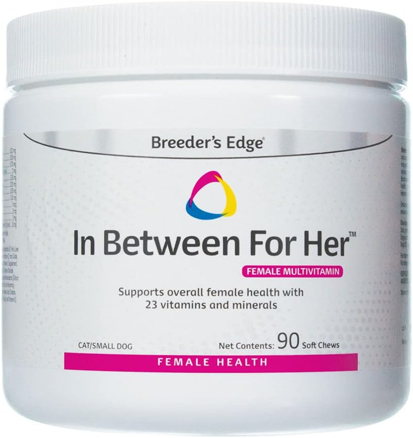Revival Animal Health Breeder's Edge in Between for Her Female Multivitamin - 90 ct for Cats and Small Dogs