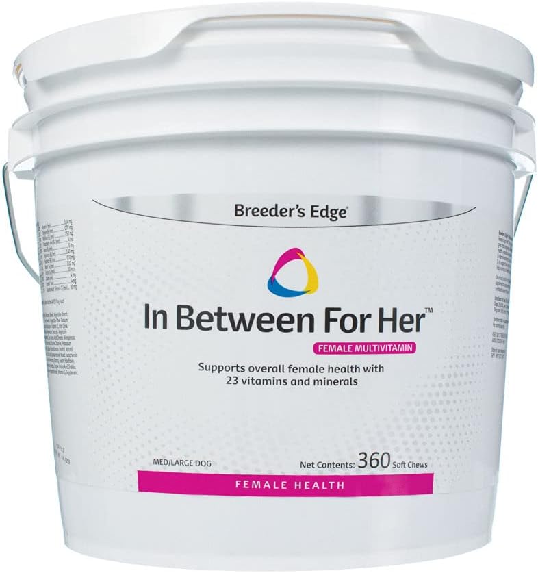 Revival Animal Health Breeder's Edge in Between for Her - Female Multivitamin for Medium/Large Dogs - 360 Count