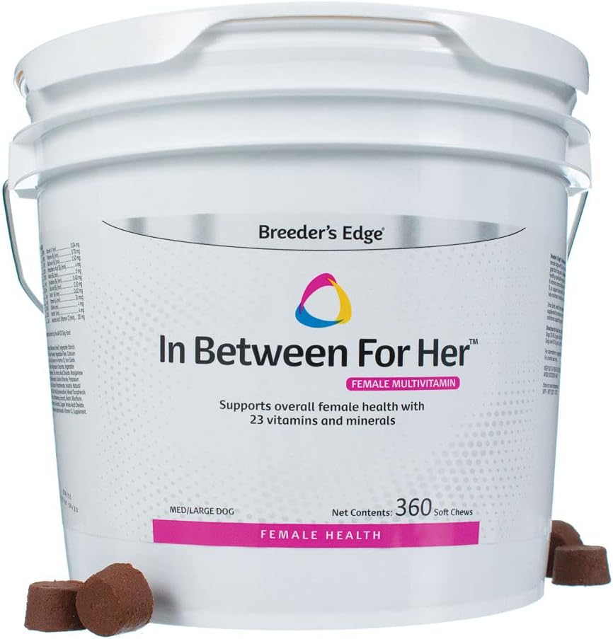 Revival Animal Health Breeder's Edge in Between for Her - Female Multivitamin for Medium/Large Dogs - 360 Count