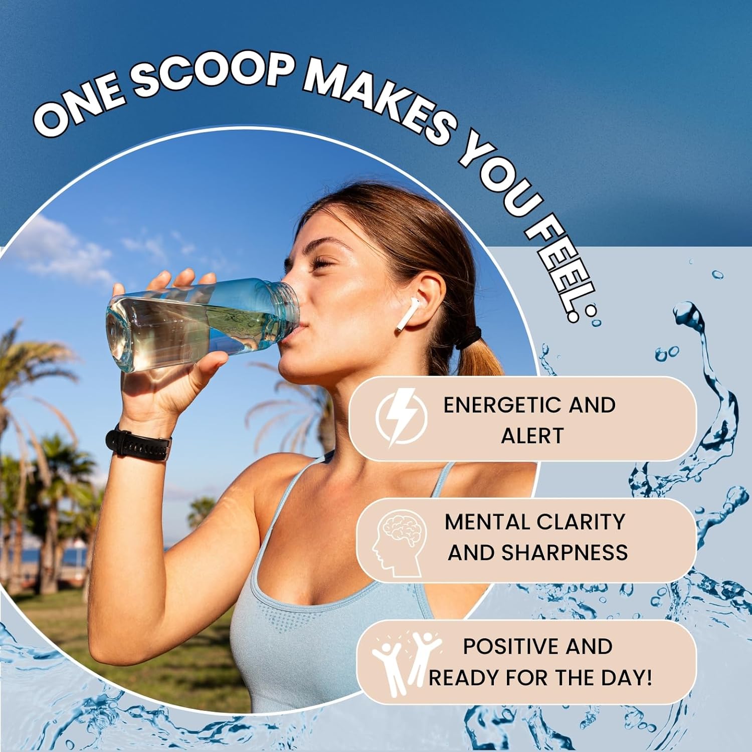 REVIVD White Peach Yerba Mate Infused Energy Supplement for Improved Focus and Cognitive Function