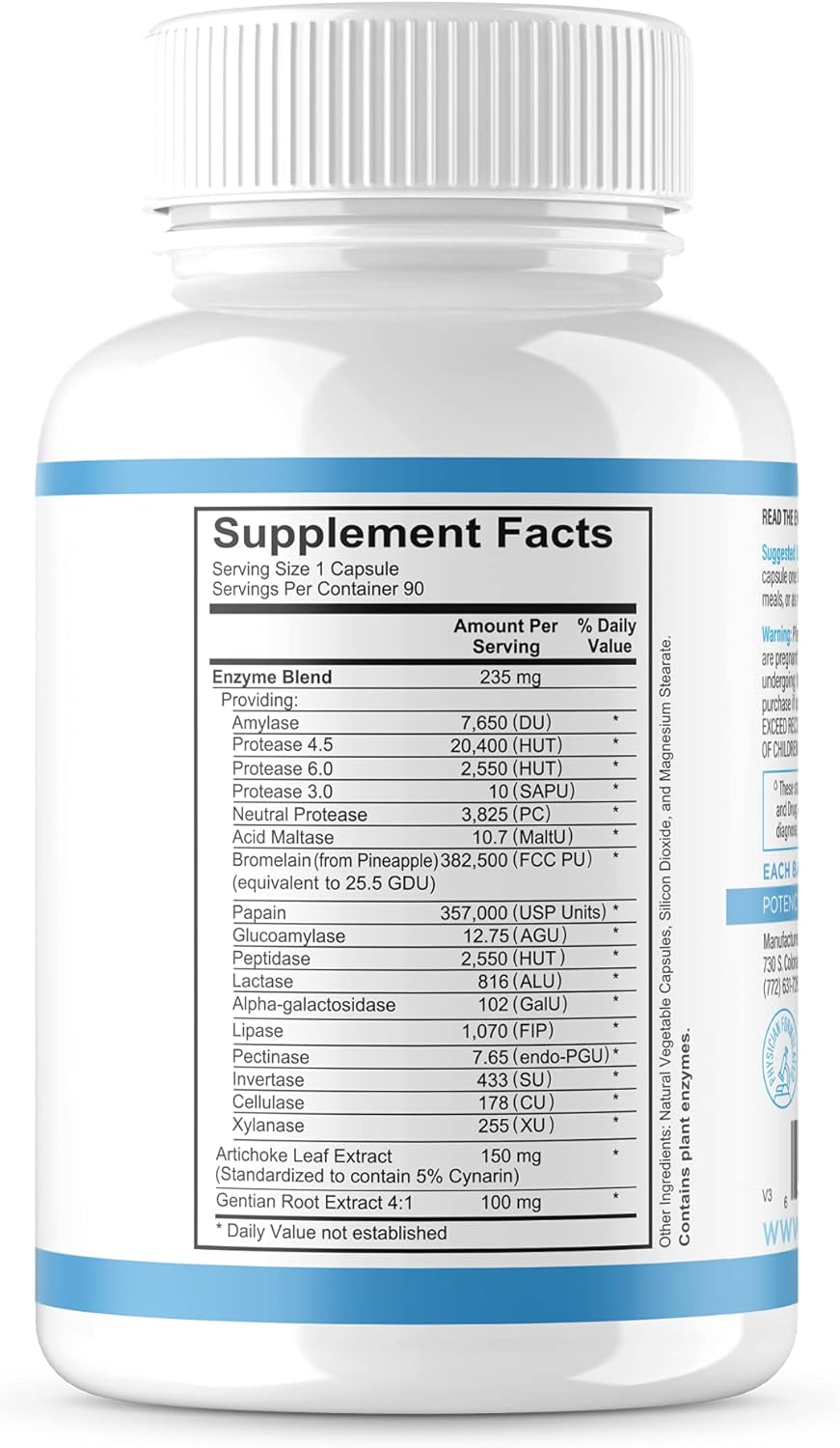 Revive MD Digest Aid Capsules for Men and Women - Supports Digestion of Proteins, Fats, Starches, and Fibers - Promotes Gastric Acid Balance - Targeted Enzyme Support - 90 Count