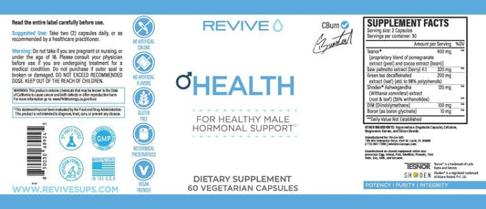 Revive MD Men's Health Supplements - Hormonal Balance, Sexual Health, Testosterone and Prostate Support