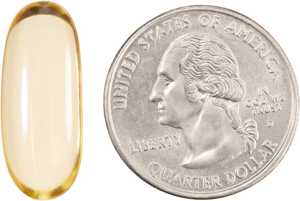 Revly Adult DHA Omega 3 Fatty Acids Softgels, Natural Strawberry Flavor, 900mg per Serving, 60 Count