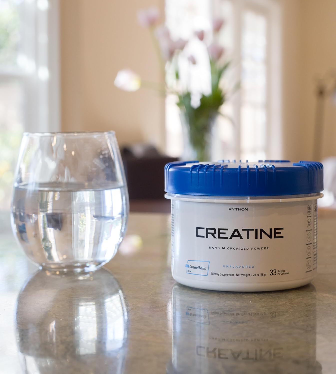 Revolutionary PYTHON OPTIC Nano Creatine Monohydrate Supplement for Fast Absorption - Pure, Vegan, Gluten-Free