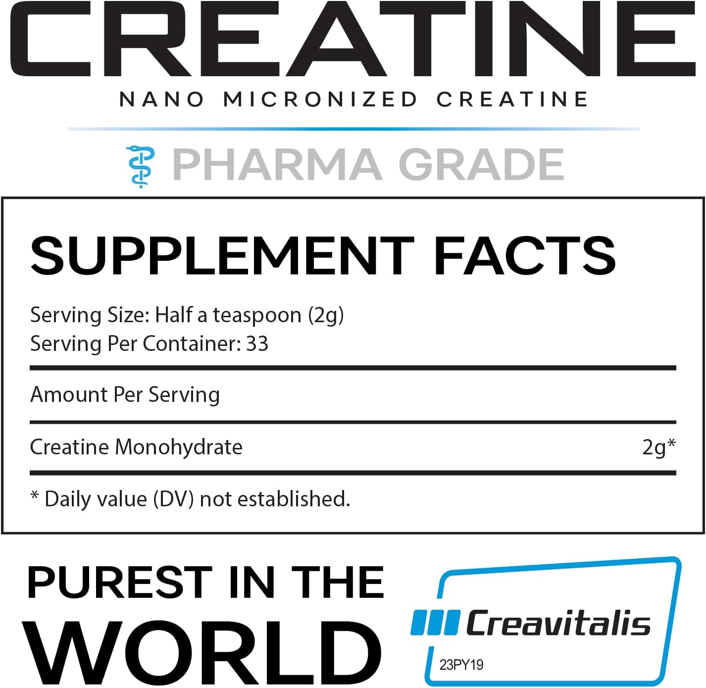 Revolutionary PYTHON OPTIC Nano Creatine Monohydrate Supplement for Fast Absorption - Pure, Vegan, Gluten-Free