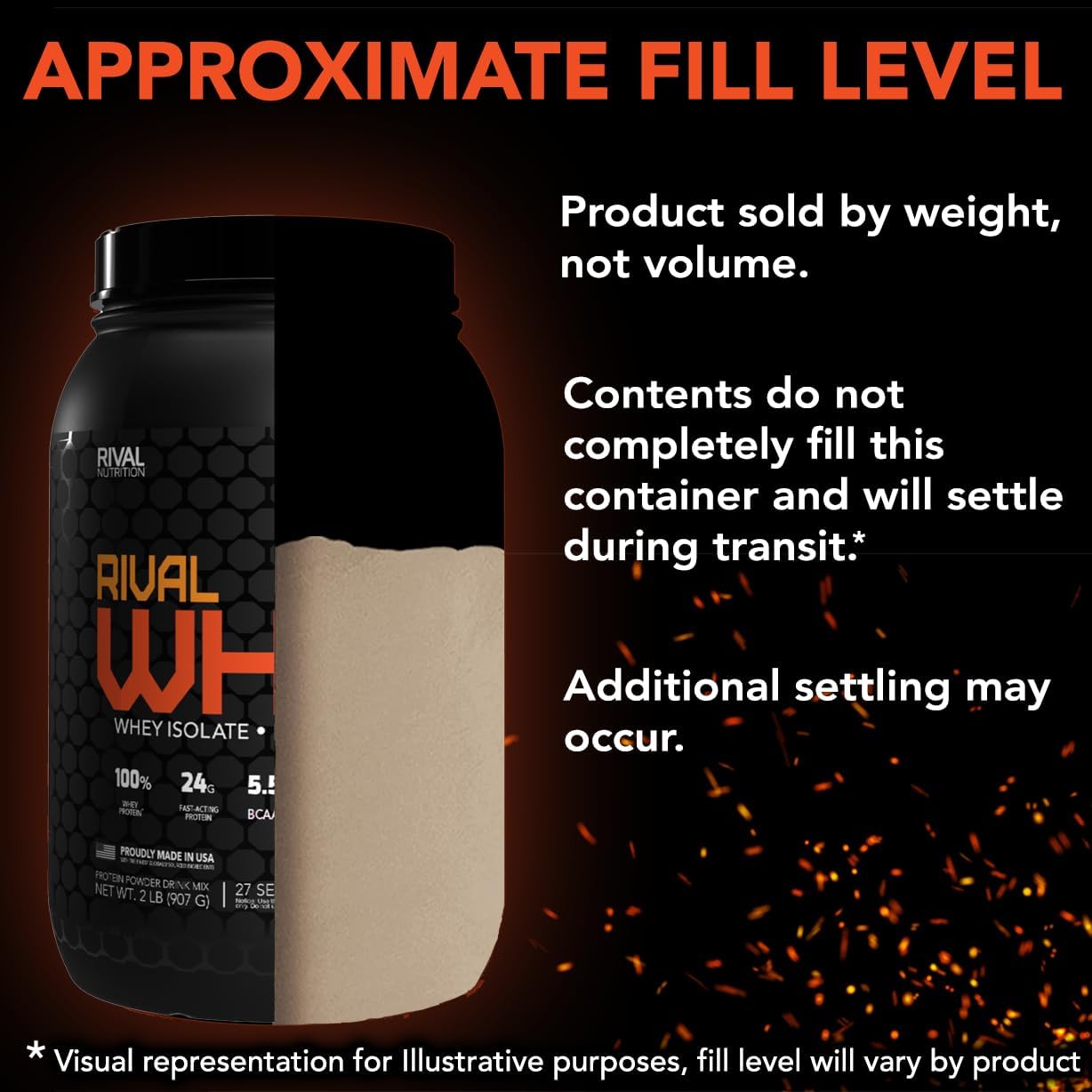 Rival Nutrition Whey Protein Powder - Soft Serve Vanilla Flavor, 2lbs