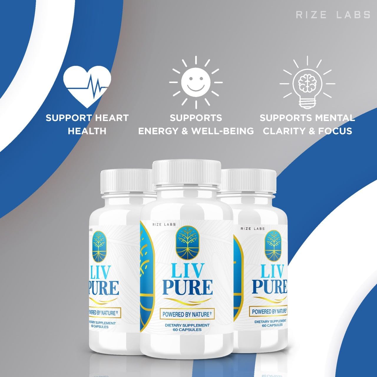 Rize Labs LivPure: Advanced Formula Liver Support Supplement - Vegan Liver Function Pills (180 Capsules)
