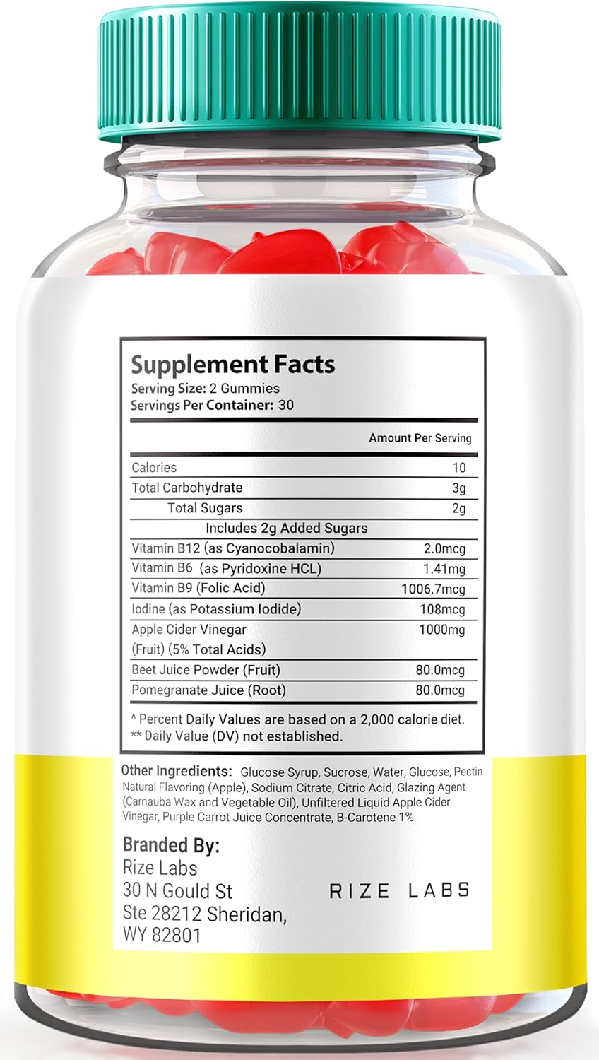 rize labs Speedy Extreme Keto Plus ACV Gummy 2000mg Supplement for Advanced Slimming Formula - 120 Gummies