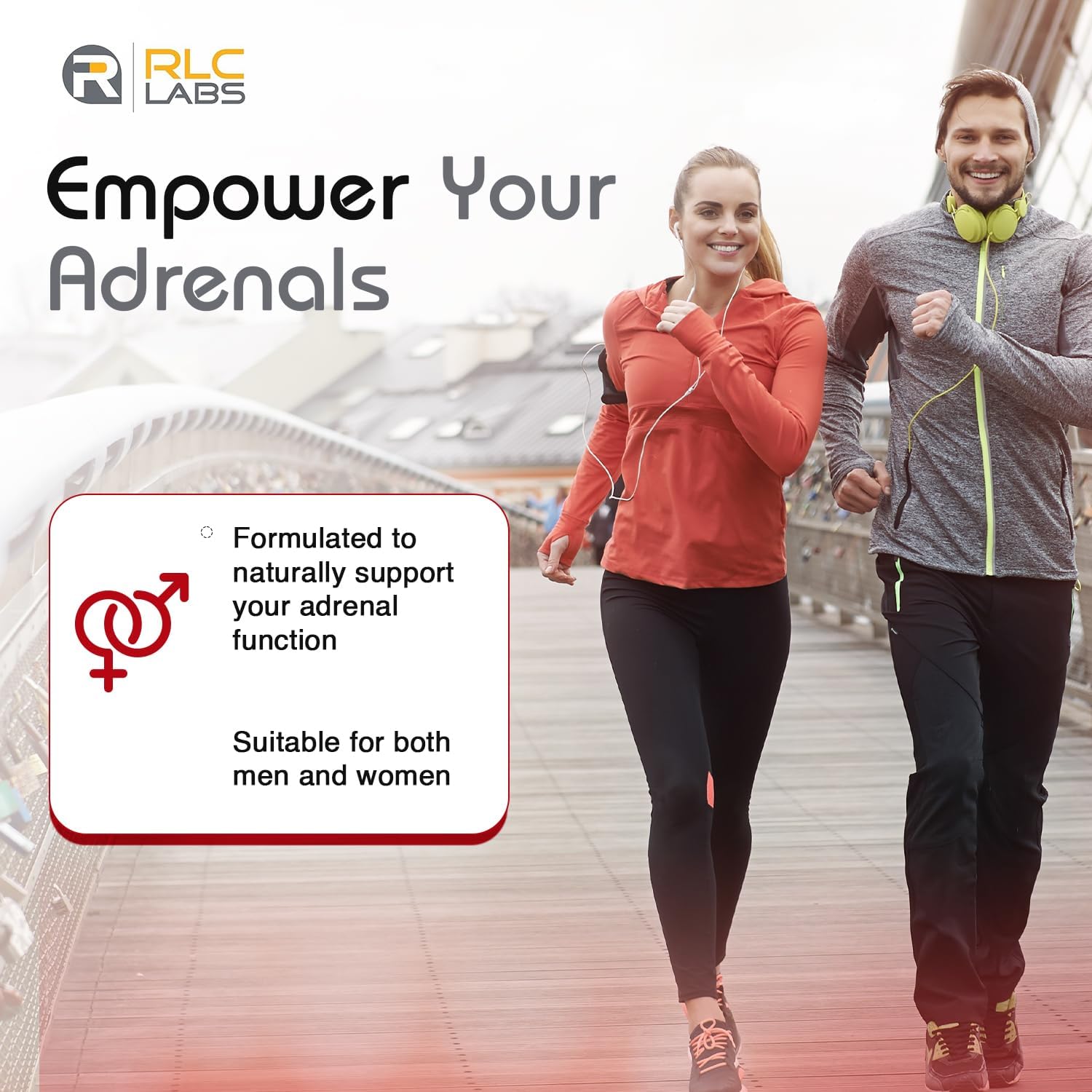 RLC Labs RLC, a-Drenal, Adrenal Support Capsules - Balance Cortisol, Boost Energy, Reduce Stress with Ashwagandha, Rhodiola, Cordyceps, Ginseng, L-Theanine - Men & Women's Adrenal Support