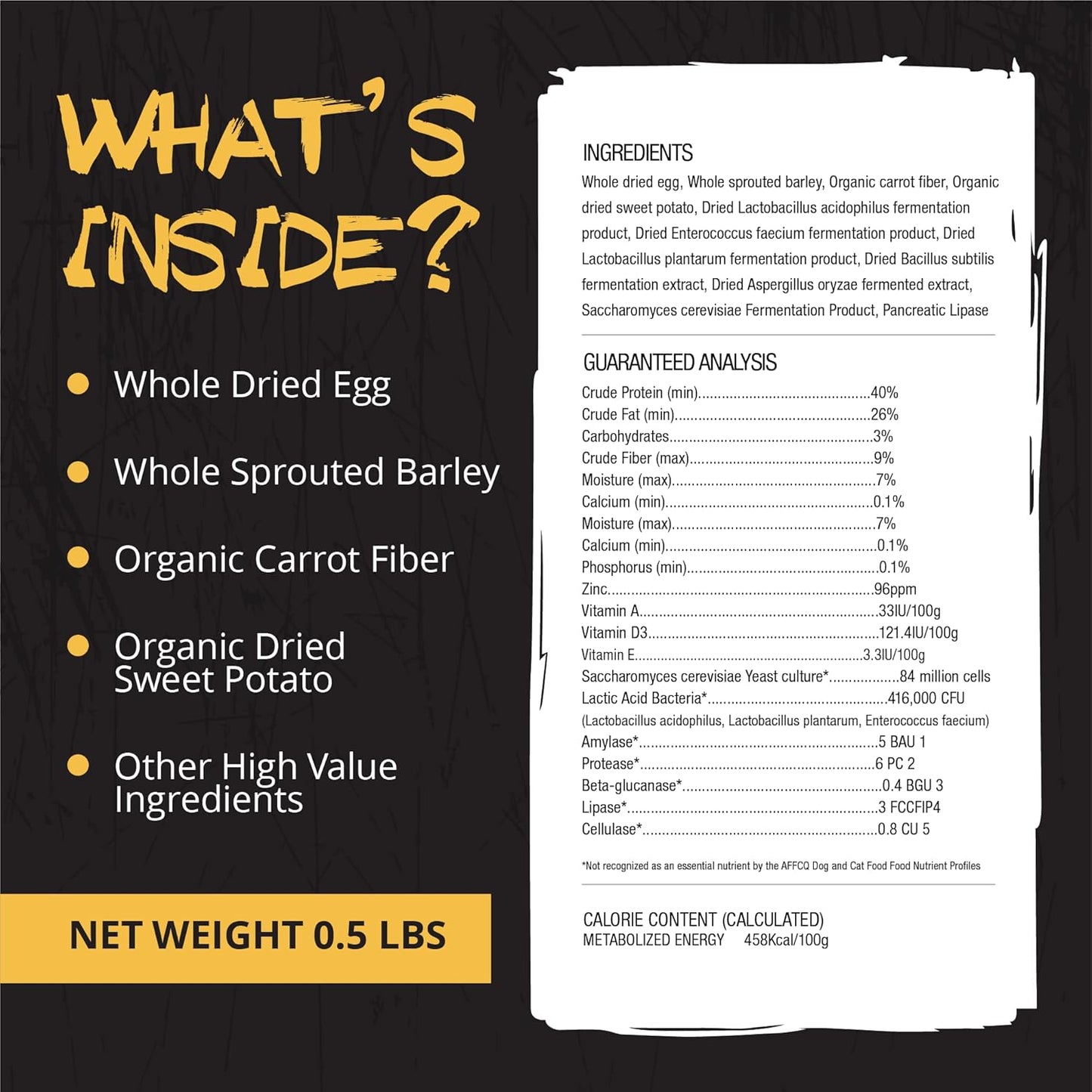 Rogue Pet Science Healthy Weight Natural Dog & Cat Food Topper - High Calorie Weight Gainer - Supports Gut Health & Digestion - Provides Natural Energy - 1/2 lb