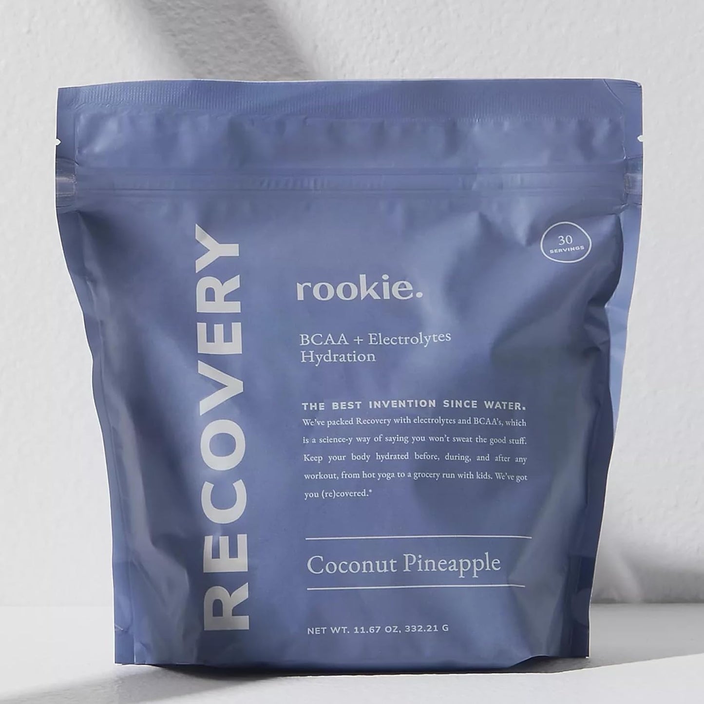 Rookie Wellness Recovery BCAA Powder - Electrolytes & BCAAs for Muscle Recovery, Hydration - Watermelon Lime Flavor (30 Servings)