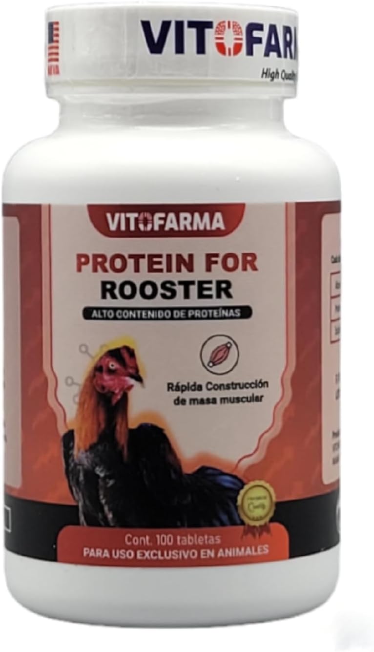 Rooster Chicken Protein Blend - Whey and Egg Albumin Base for Gallos - 100 Tablets
