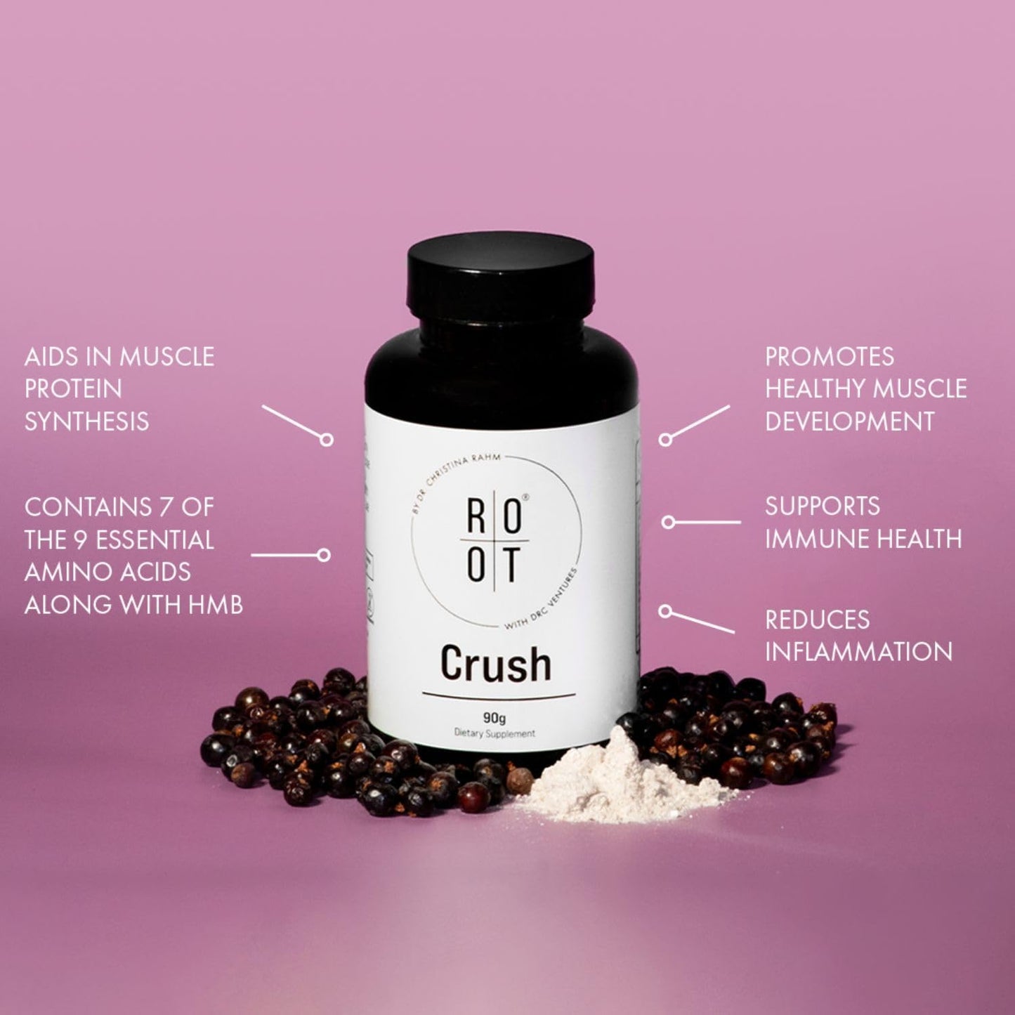 Root Wellness Essential Amino Acid Crush for Muscle Development and Immune Support - 90g