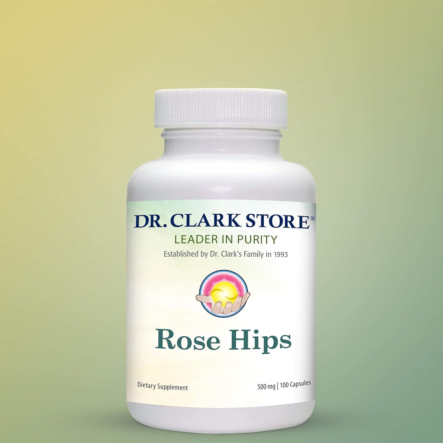 Rose HIPS Capsules - 500 mg, 100 Count from Dr Clark Store