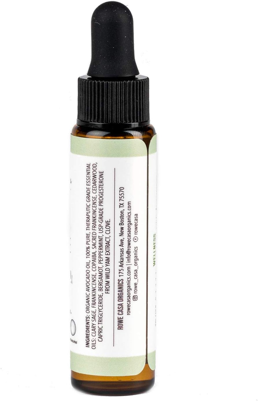 Rowe Casa Organics P-Boost Drops - Natural Hormone Balancing Oils for Fertility & Menopause Support