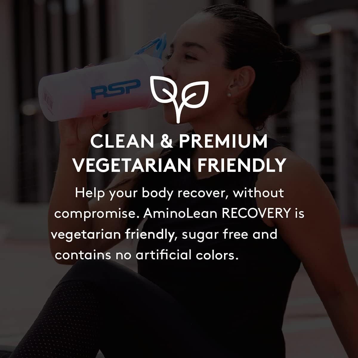 RSP AminoLean Recovery: Post-Workout BCAAs Supplement with Electrolytes, Hydration Boost, & Immunity Support - Blood Orange Vegan Aminos - Muscle Recovery Drink