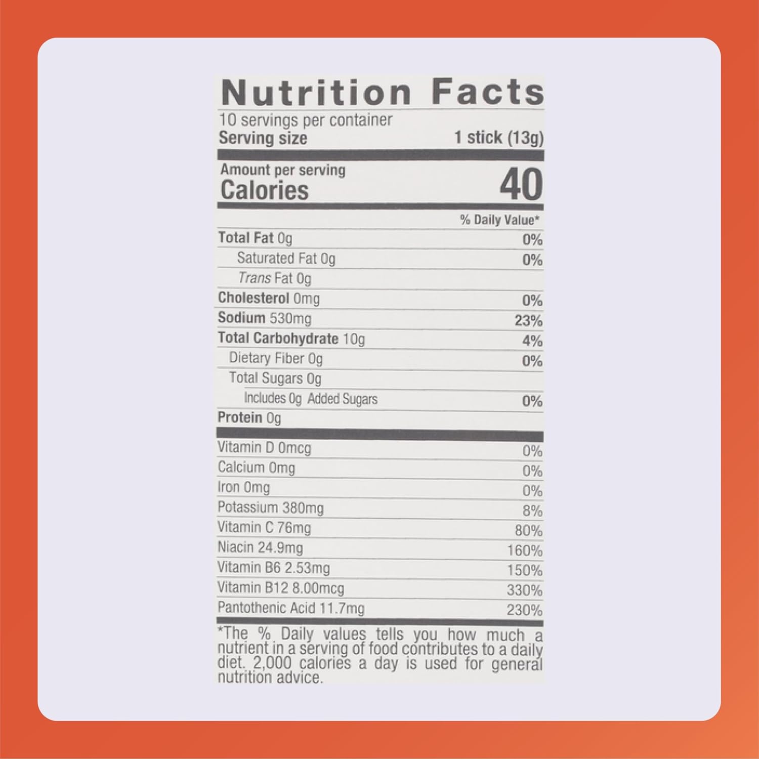 RUGBY LABORATORIES Electrolyte Drink Mix Powder Packets - Sugar-Free Hydration - Lemon-Lime Flavor - 5 Vitamins - 10 Stick Packs - 0.45 Oz Each - 3 Pack