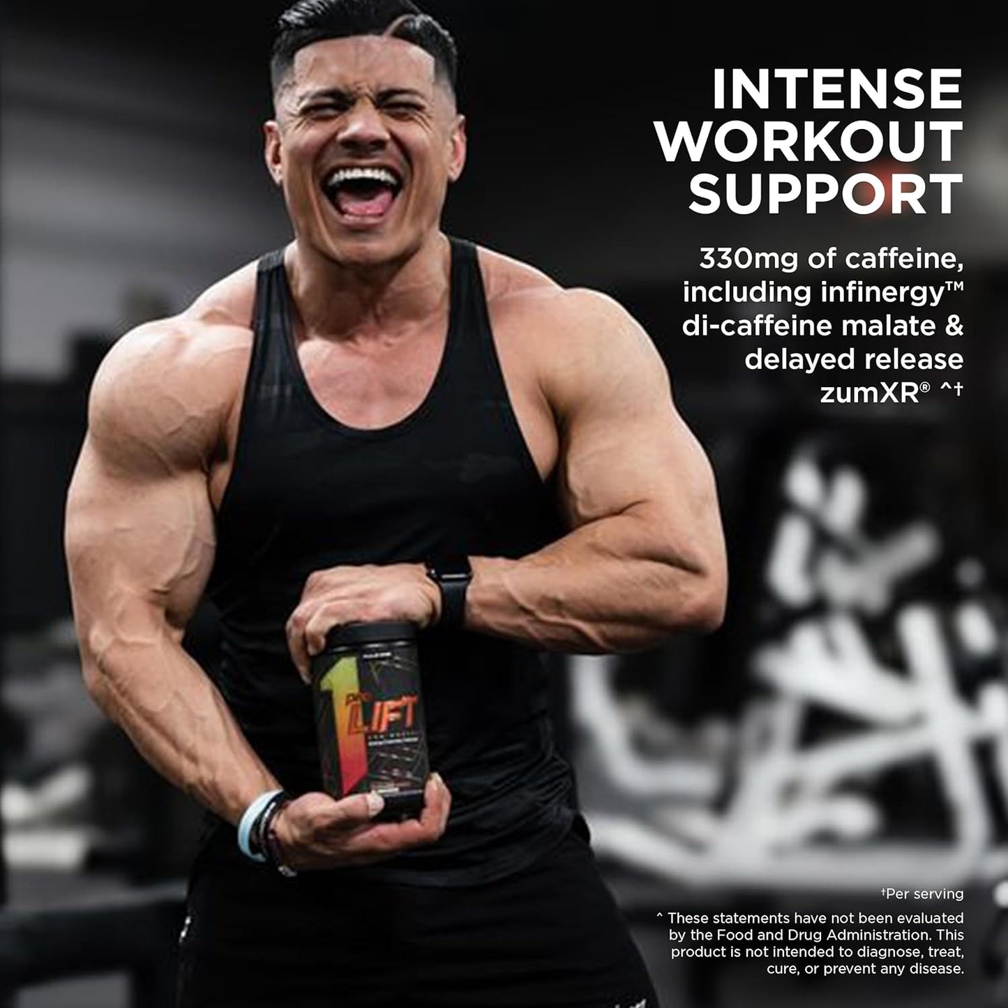 Rule 1 preLIFT Pre-Workout Supplement - Energy, Alertness, & Endurance Booster with 6g Citrulline, 3.2g Beta Alanine, 3 Caffeine Sources + 20 Others (30 Servings, Mandarin Mango)