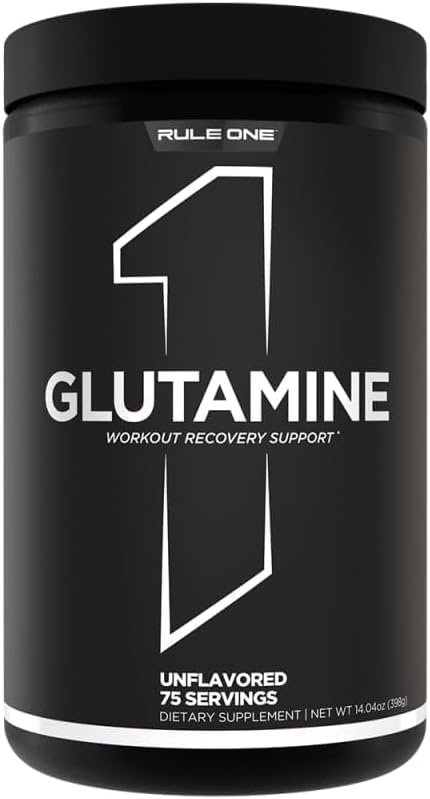 Rule 1 Proteins R1 Glutamine Powder - 75 Servings, Unflavored, 375g