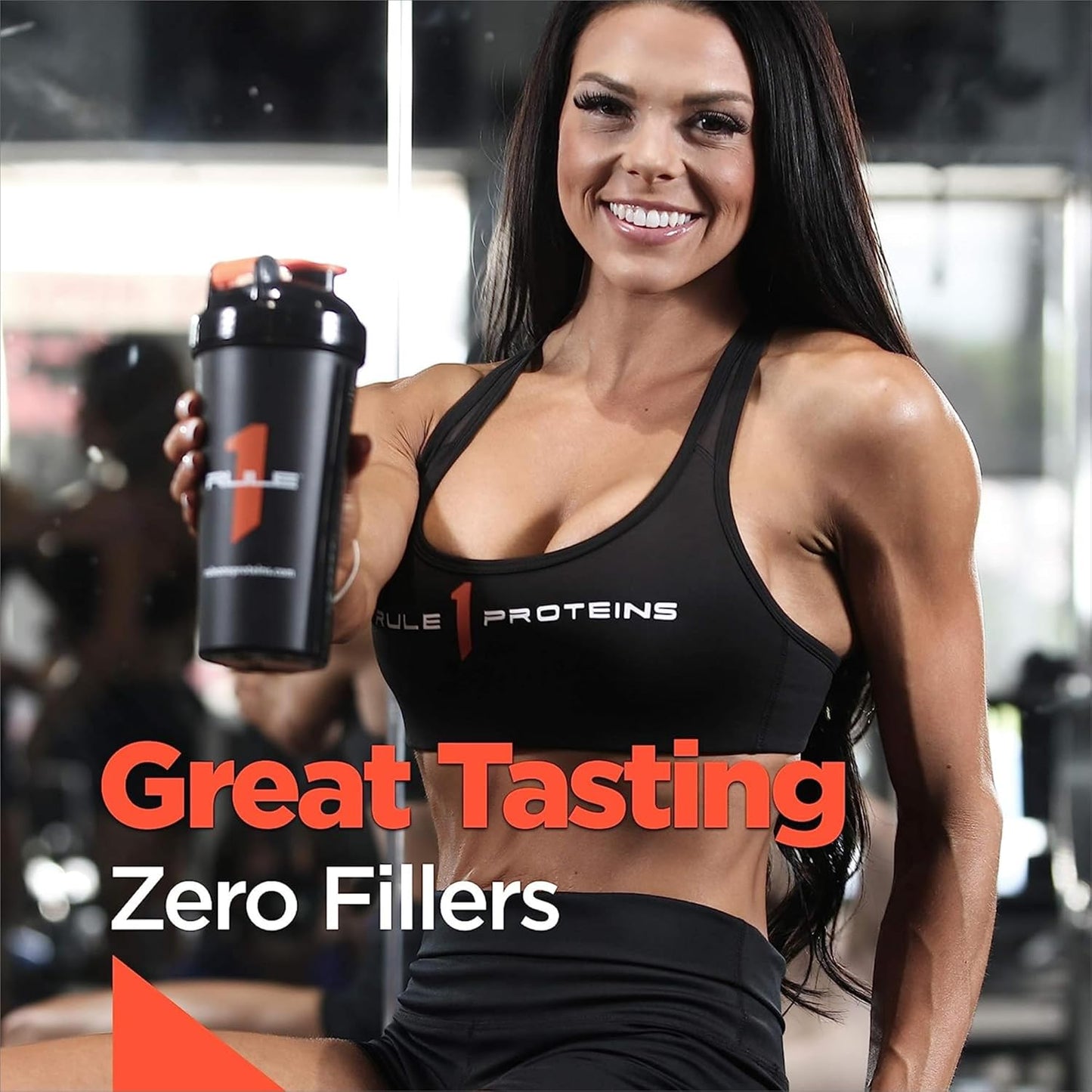 Rule 1 R1 Protein, Chocolate Fudge Flavor - 1.07 lbs Powder with 25g Whey Isolate & Hydrolysate + 6g BCAAs - 16 Servings