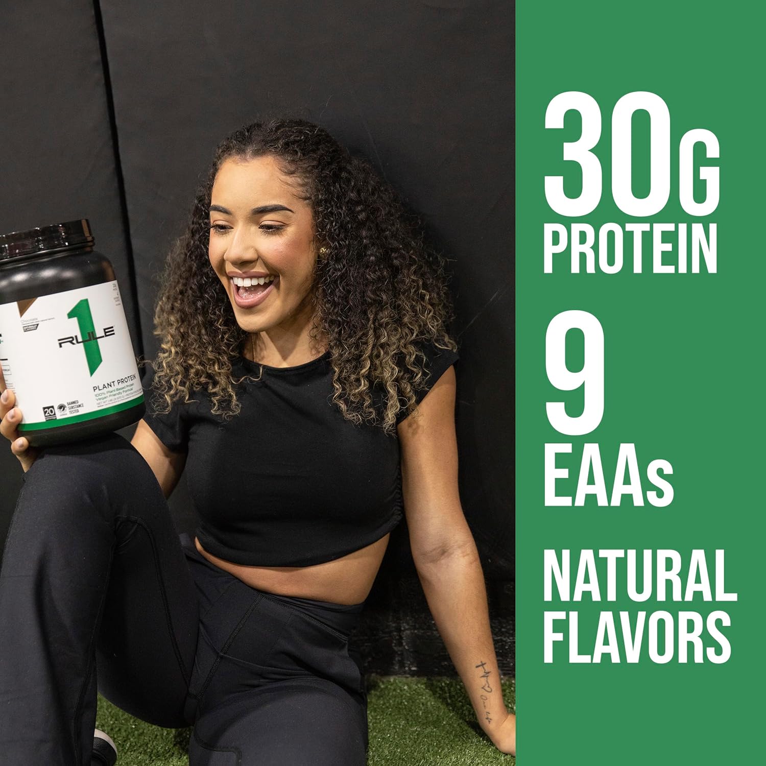 Rule One Proteins R1 Plant Protein Vanilla Crème - 20g Plant-Based Protein, Vegan & Paleo Friendly, Gluten Free - 1.5lb - 20 Servings