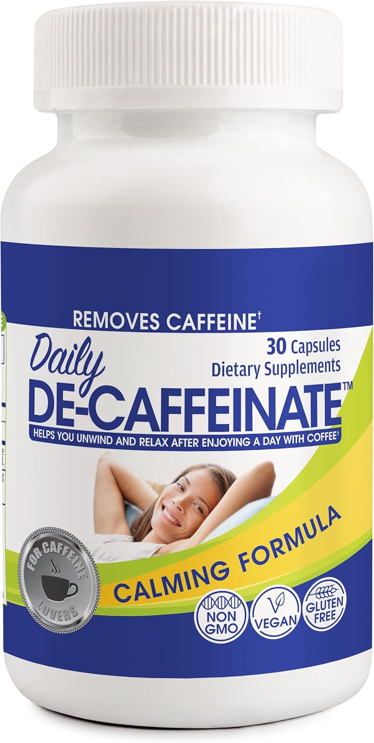 RUTA Daily De-Caffeinate: Powerful Natural Caffeine Reducer for Coffee Lovers, Promotes Better Sleep