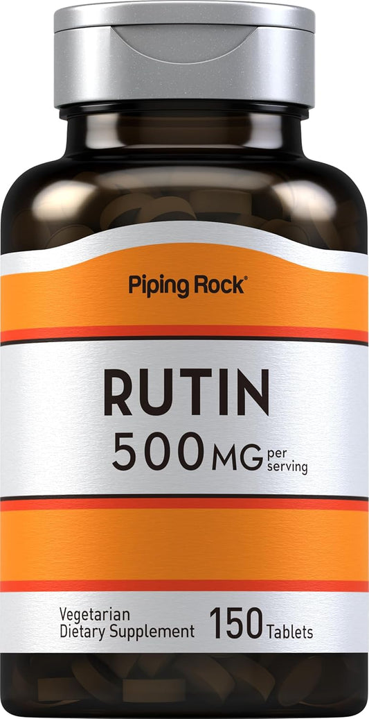 Rutin 500mg Tablets - Vegetarian, Non-GMO, Gluten Free Supplement by Piping Rock | 150 Count