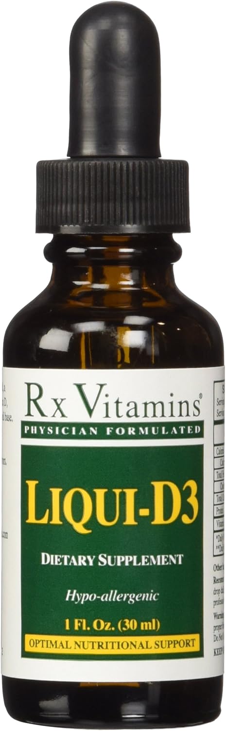 Rx Vitamins Liquid Vitamin D3 Supplement - 2000 IU, 1 Fluid Ounce Bottle