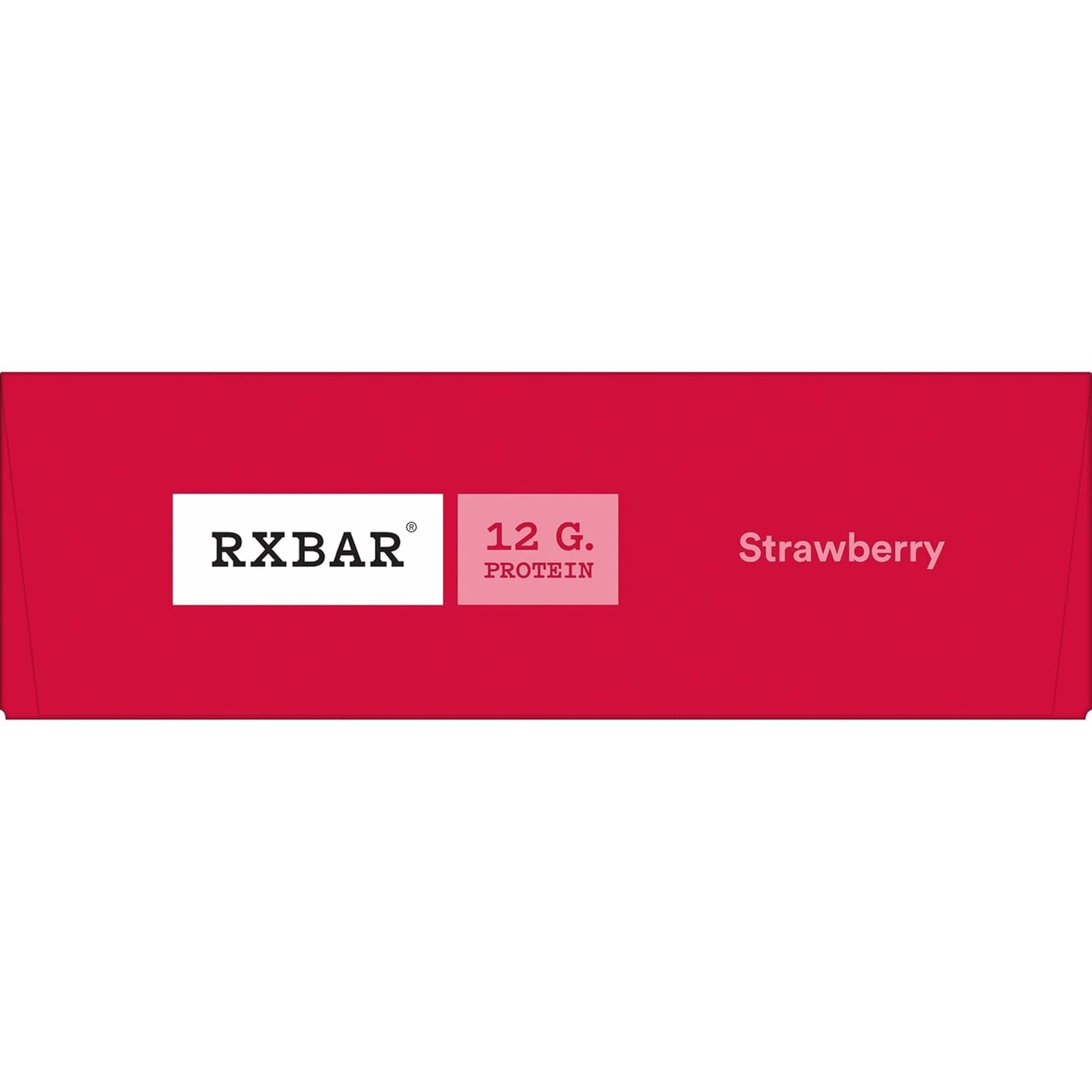 RXBAR Strawberry Protein Bars - 12g Protein, Gluten Free Snacks - 22oz Box (12 Bars)