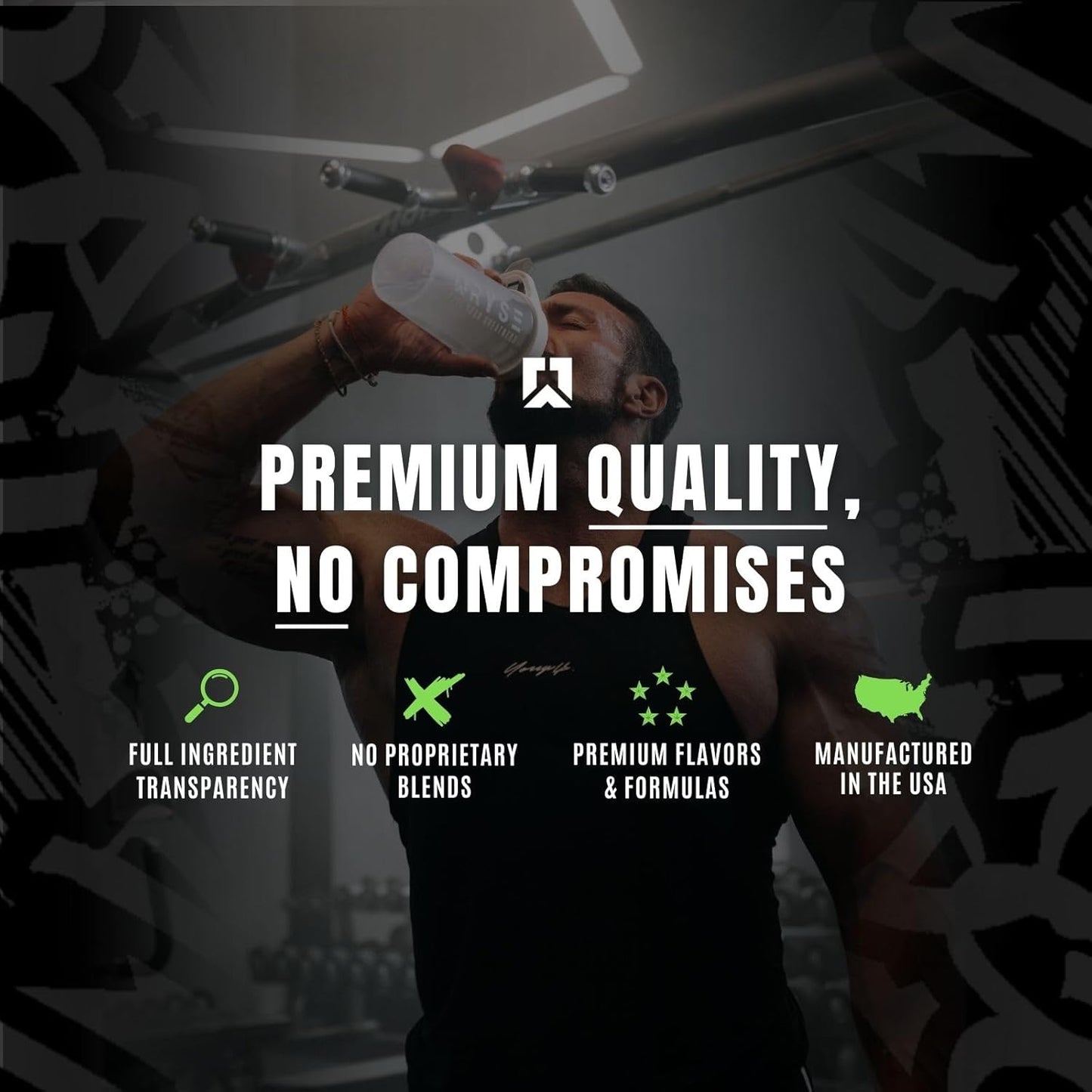 RYSE Core Series BCAA+EAA Supplements - Recover, Hydrate, Build - 5g BCAAs, 3g EAAs - 30 Servings Cherry Limeade