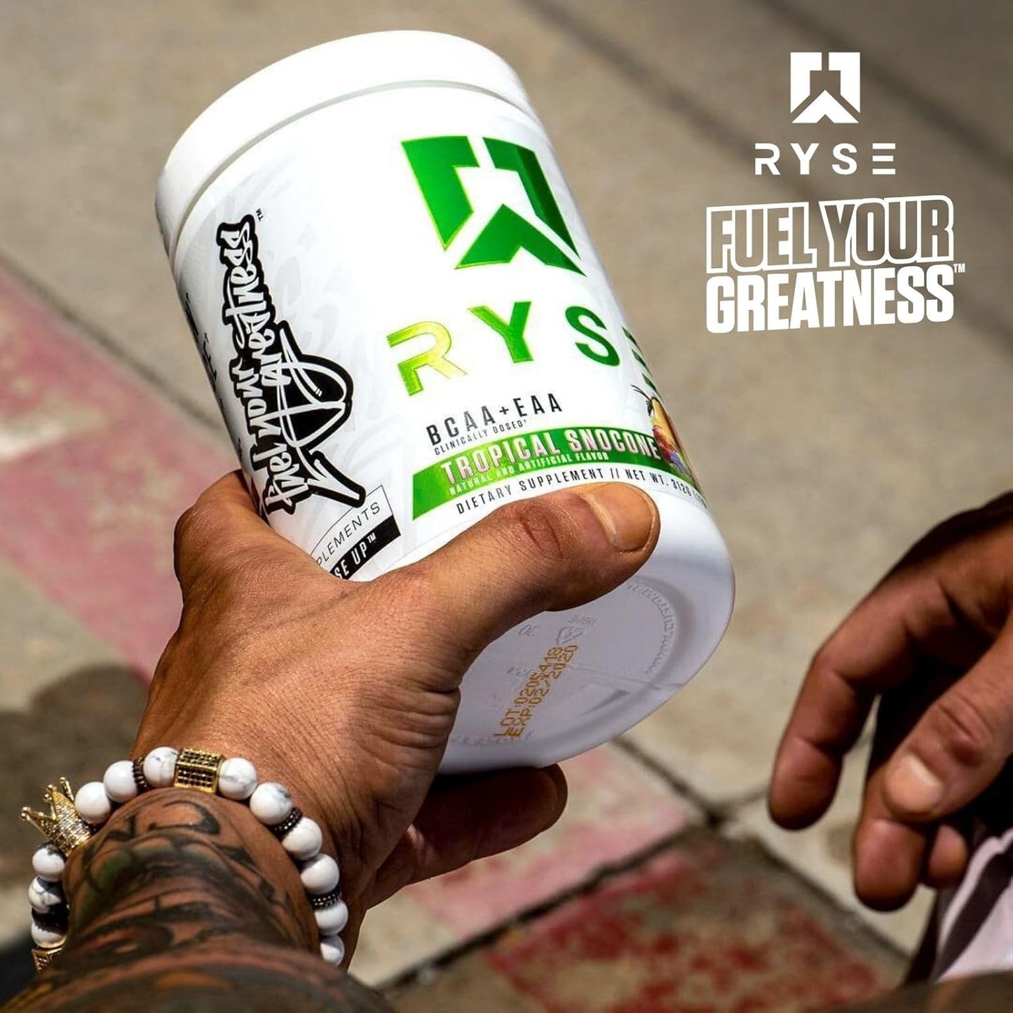RYSE Core Series BCAA+EAA Supplements - Recover, Hydrate, Build - 5g BCAAs, 3g EAAs - 30 Servings Cherry Limeade